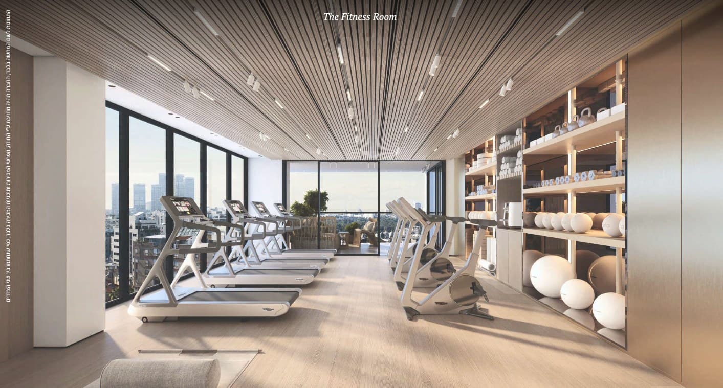 Render of the residents' gym