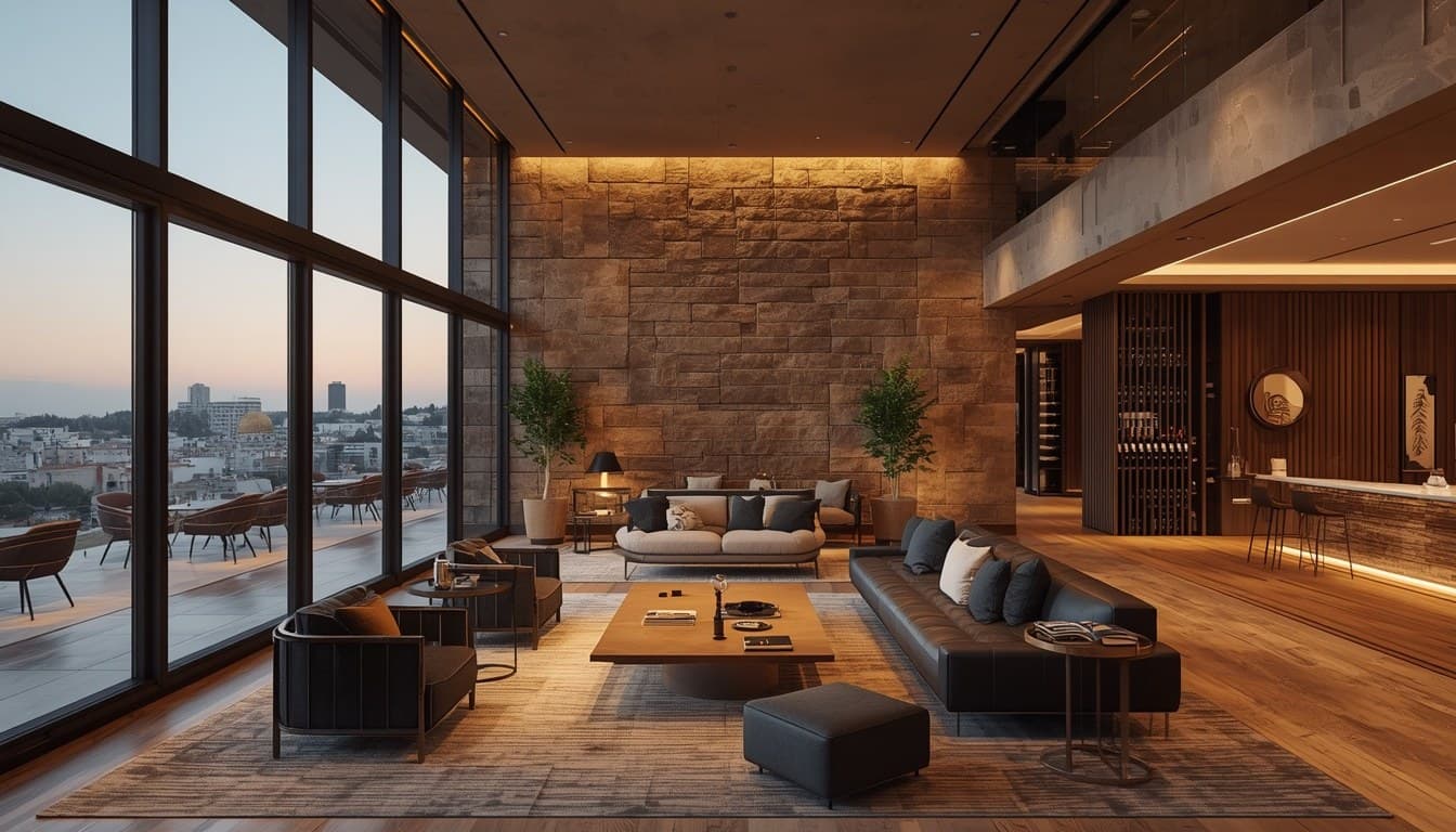 Render of the residents' lounge